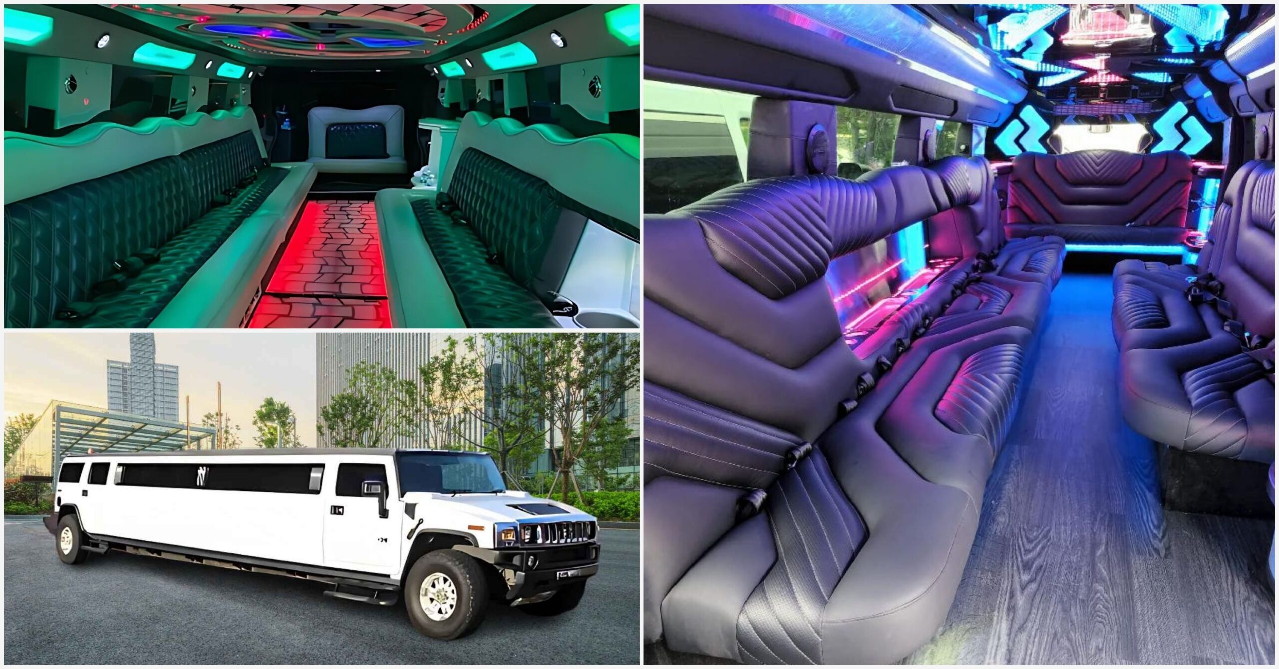 White Hummer Limo
