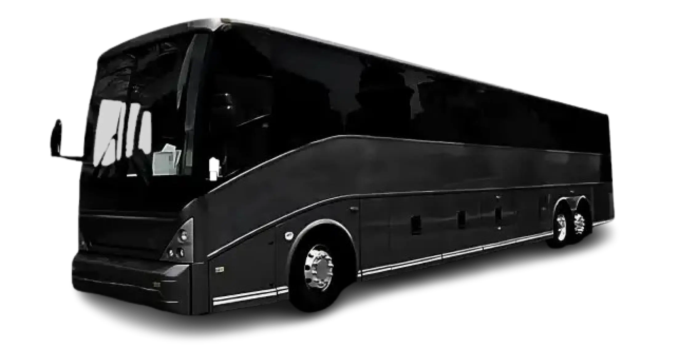 Charter bus inside features seating comfort and safety
