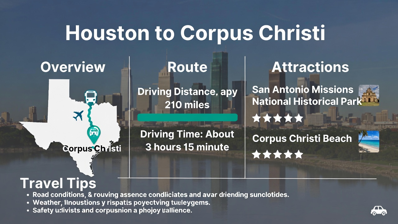 Houston to Corpus Christi Travel Guide – Distance & Options