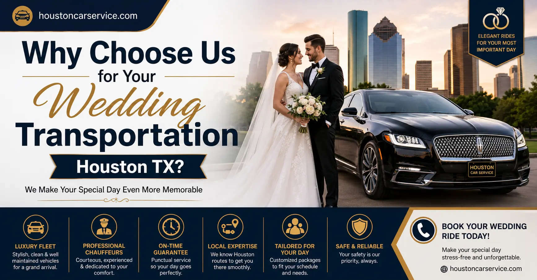 Why Choose Us for Your Wedding Transportation Houston TX